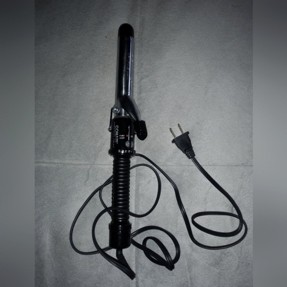 Conair Black Curling Iron Instant Heat Rizador De Pelo Ferro Arricciacapelli